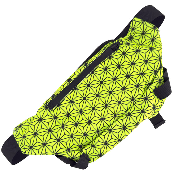 Asanoha Yellow - UV - Cross Body Bag back view
