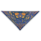Monarch UV glow bandana by First Earth – lightweight rave accessory with glowing butterfly design, breathable and festival-ready