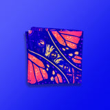 Monarch UV glow bandana by First Earth – lightweight rave accessory with glowing butterfly design, breathable and festival-ready