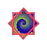 First Earth Mini Spiral 1 UV Flow Star – compact 20-inch UV reactive spinner for festival and rave performances