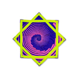 First Earth Mini Spiral 1 UV Flow Star – compact 20-inch UV reactive spinner for festival and rave performances