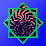 First Earth Spiral 3 Flow Star – UV reactive spiral design spinner perfect for festival and rave flow