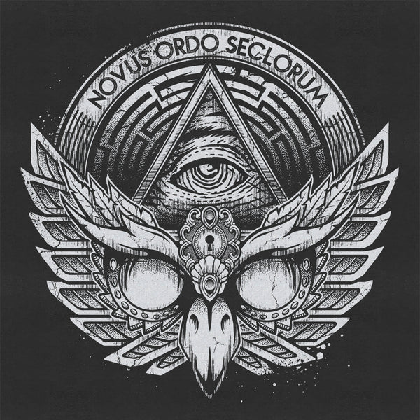Owl Emblem - Silver - Screen Print