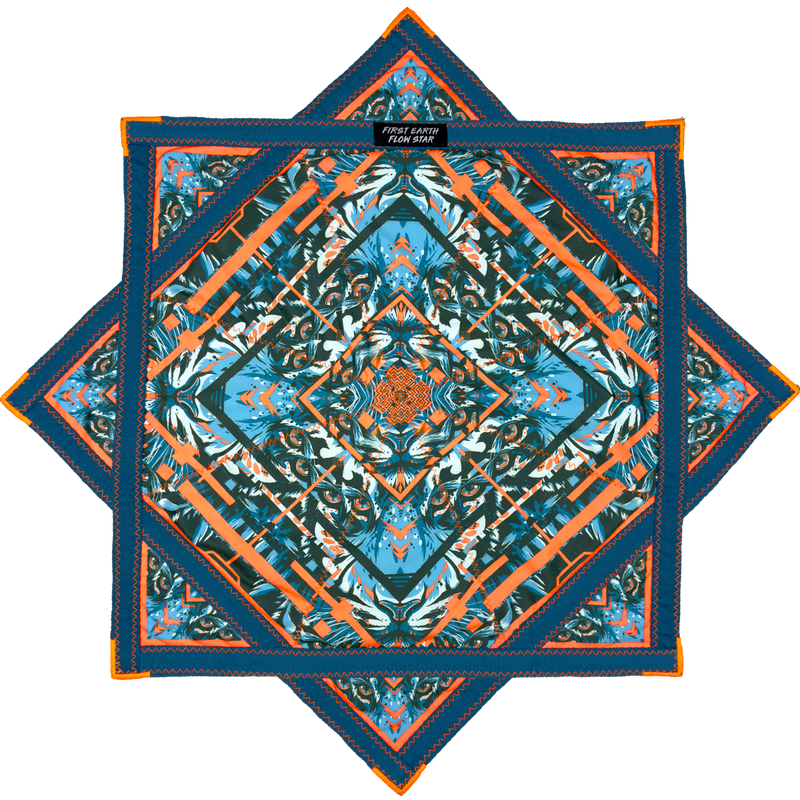 Glitch Tiger - Orange - UV - Flow Star
