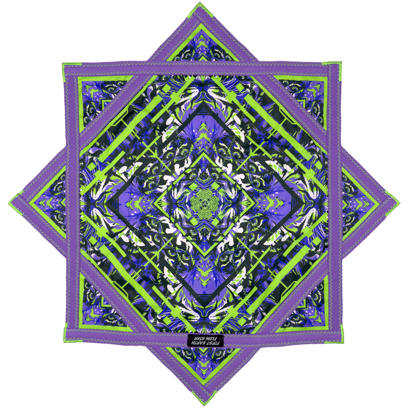 Glitch Tiger - Purple - UV - Flow Star