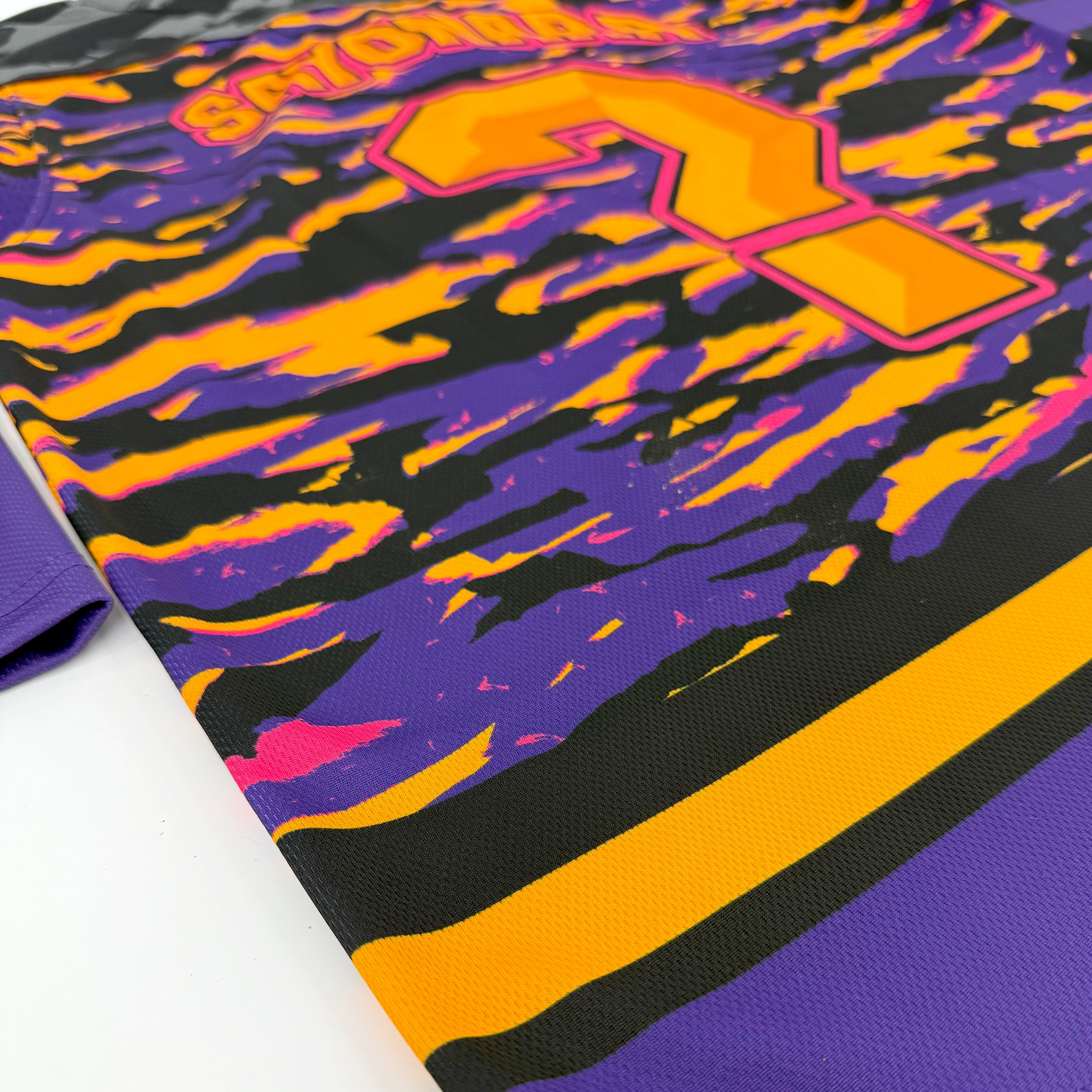 LOBSTARS hockey jersey by First Earth – oversized rave jersey inspired by Tipper shows, bold crustacean design built for festivals and flow arts