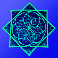 FLOWZILLA – 48‑inch mega Kaiju spinning flow star by First Earth, bold rave prop for festival performers