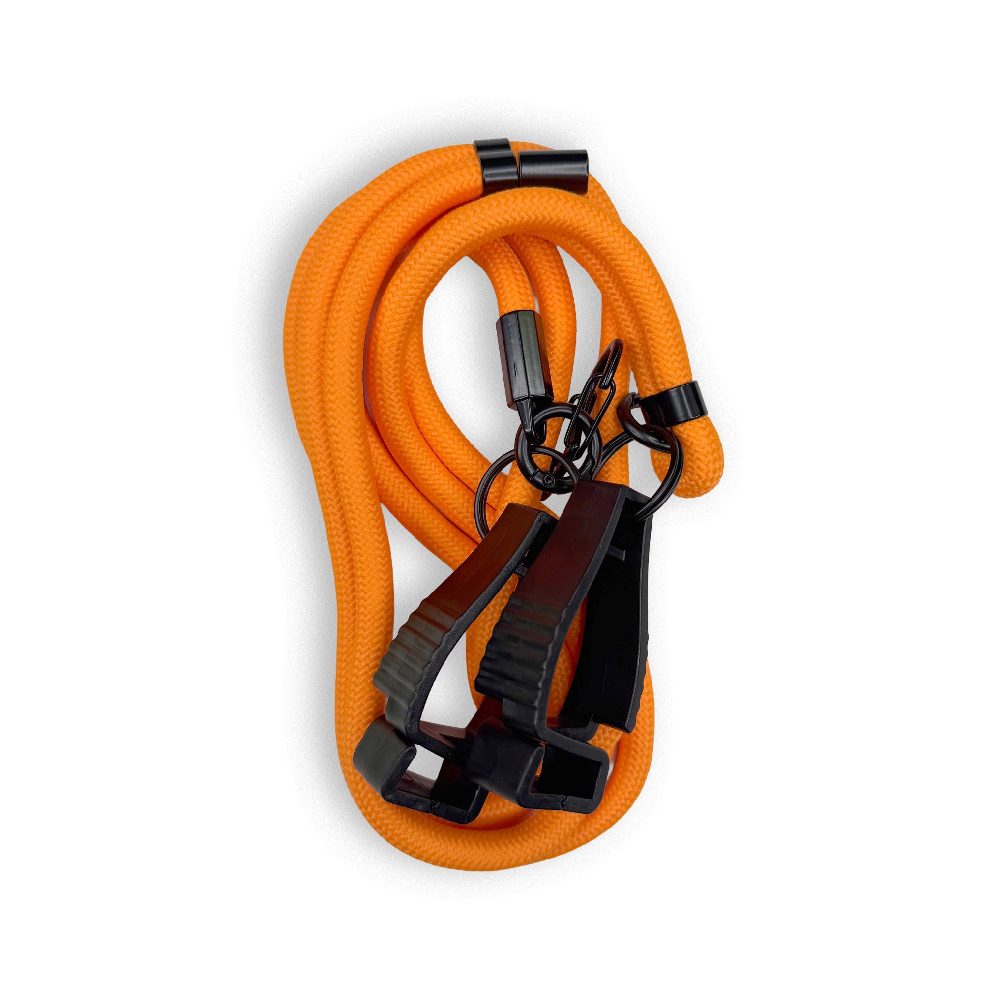 Paracord 2.0 crossbody strap for spinning Flow Star – orange, adjustable, rave accessory by First Earth