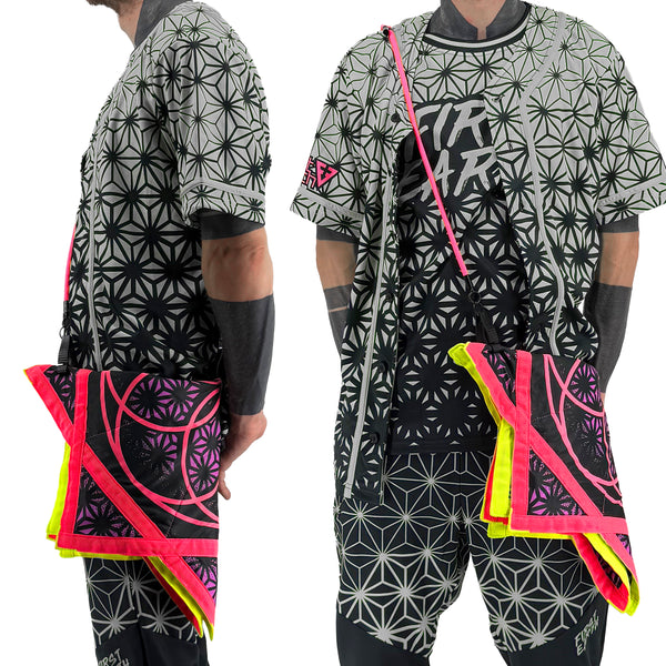 Paracord 2.0 adjustable crossbody strap for spinning Flow Stars by First Earth – durable, rave-ready carrying strap available in multiple colors