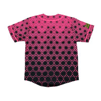Asanoha Pink - UV - Baseball Jersey