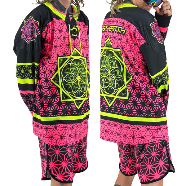 Flower of Life - UV Pink - Hockey Jersey
