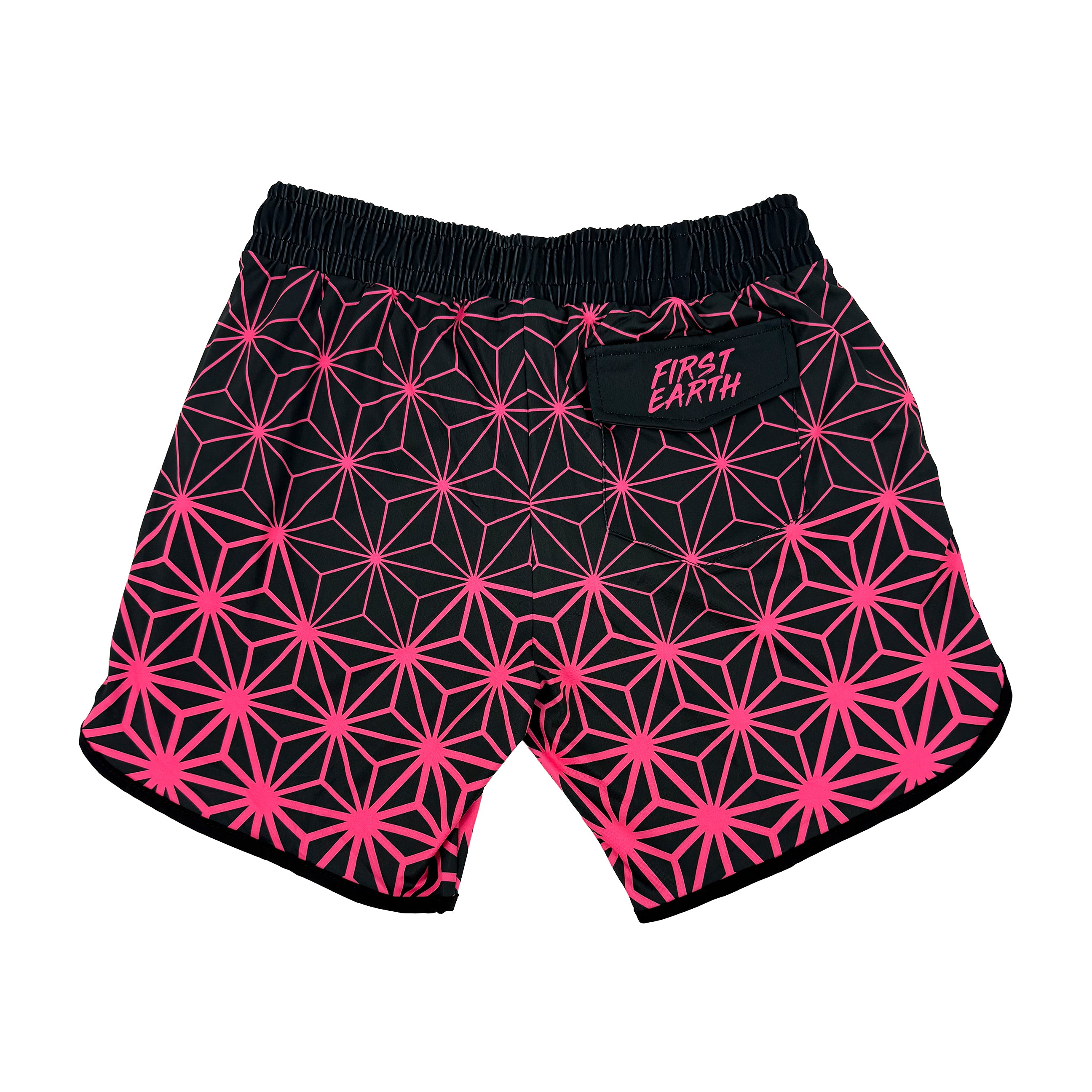 Asanoha Pink - UV - Shorts – First Earth