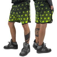 Asanoha Yellow - UV - Shorts