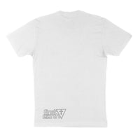 Asanoha - White/Gray - Unisex T-Shirt