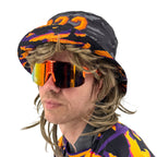 LOBSTARS / SAYONARA reversible bucket hat by First Earth – rave-ready headwear inspired by Tipper shows, with double-sided crustacean patterns for two vibes in one 