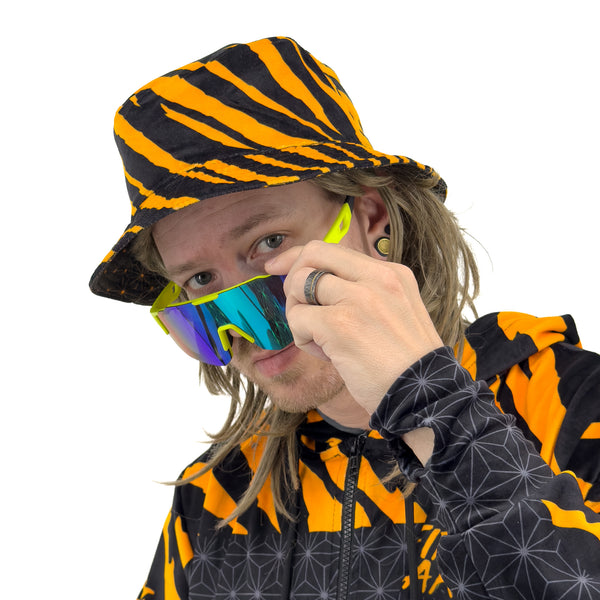 Sacred Stripes - UV - Velvet Bucket Hat