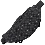 First Earth Asanoha Grey Cross Body Bag — sacred-geometry rave bag made for comfortable wear and smooth spinning on the festival floor.