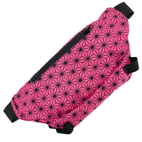 Asanoha Pink - UV - Cross Body Bag back view