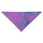 First Earth Neon Cheetah UV Glow bandana with bold neon cheetah pattern for rave and festival outfits.