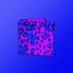 First Earth Neon Cheetah UV Glow bandana with bold neon cheetah pattern for rave and festival outfits.