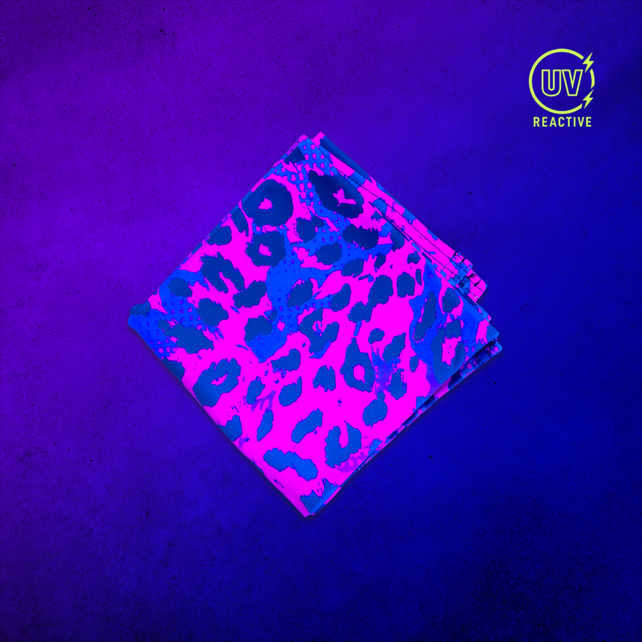 Neon Cheetah - UV Glow - Bandana