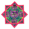 Cheshire Dreams – UV spinning flow star by First Earth, whimsical cat-inspired rave prop for festivals and flow arts