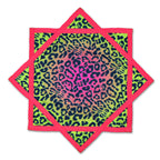 Cheshire Dreams – UV spinning flow star by First Earth, whimsical cat-inspired rave prop for festivals and flow arts