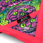 Cheshire Dreams – UV spinning flow star by First Earth, whimsical cat-inspired rave prop for festivals and flow arts