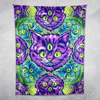 Cheshire Dreams UV tapestry by First Earth in normal light, showing the full printed design