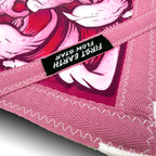First Earth mini flow star close up showing rose trim and durable zig zag stitching