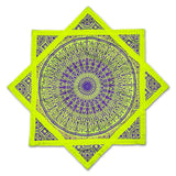 Celestial Compass – UV purple spinning flow star by First Earth, radiant rave prop with cosmic design