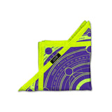 Celestial Compass – UV purple spinning flow star by First Earth, radiant rave prop with cosmic design