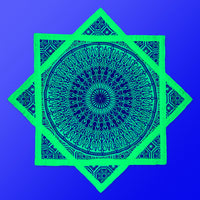 Celestial Compass – UV purple spinning flow star by First Earth, radiant rave prop with cosmic design