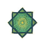 First Earth Mini Celestial Compass teal – UV-reactive spinning flow star for festivals and raves