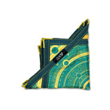 First Earth Mini Celestial Compass teal – UV-reactive spinning flow star for festivals and raves