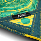 First Earth Mini Celestial Compass teal – UV-reactive spinning flow star for festivals and raves