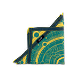 First Earth Celestial Compass UV teal flow star spinning in the dark, creating glowing geometric trails perfect for rave and festival performances.