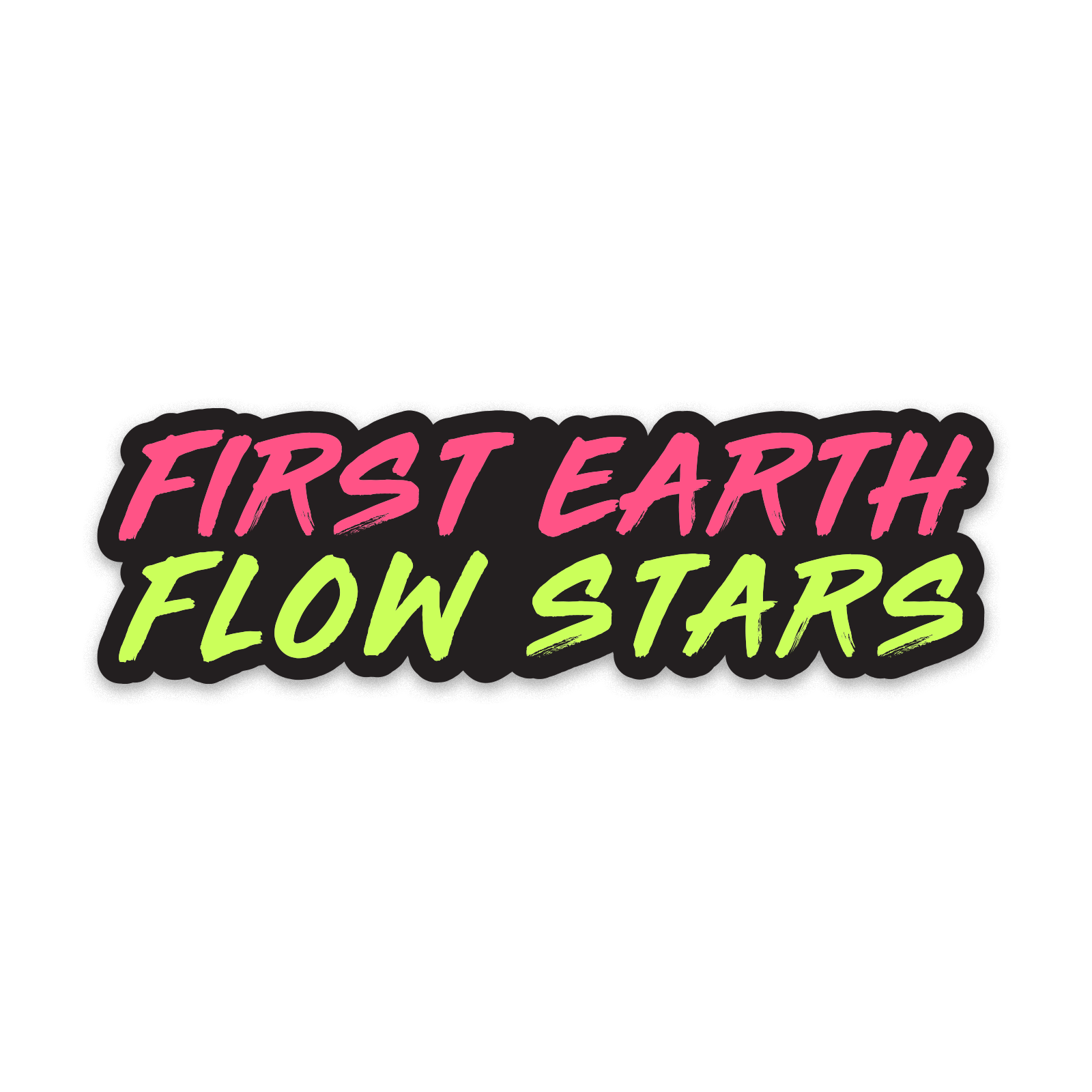 First Earth Flow Stars - Vinyl Sticker