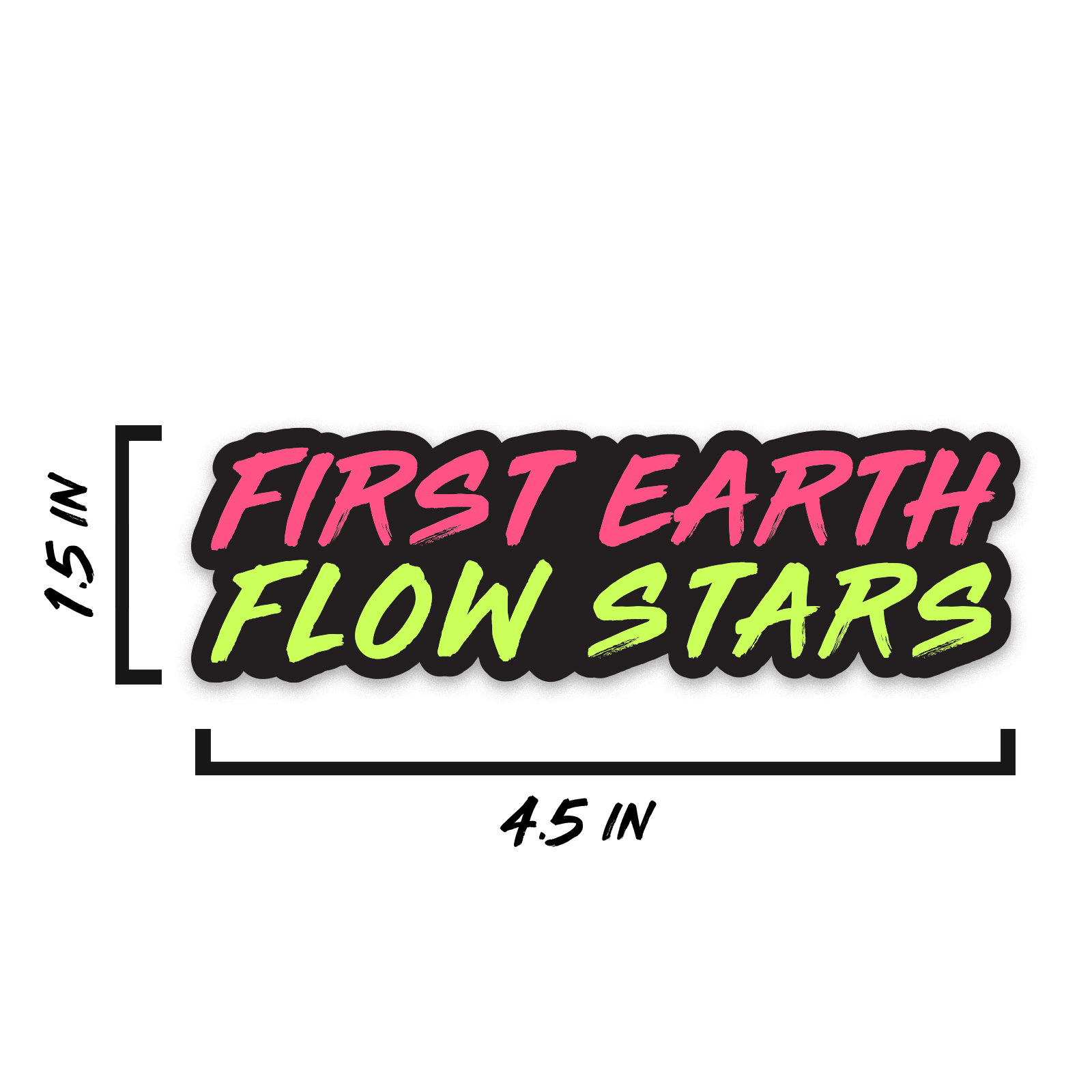 First Earth Flow Stars - Vinyl Sticker