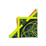 Flower of Life UV green and pink Flow Star spinning rave and festival flow arts prop with sacred geometry design, 25.5 inch by First Earth