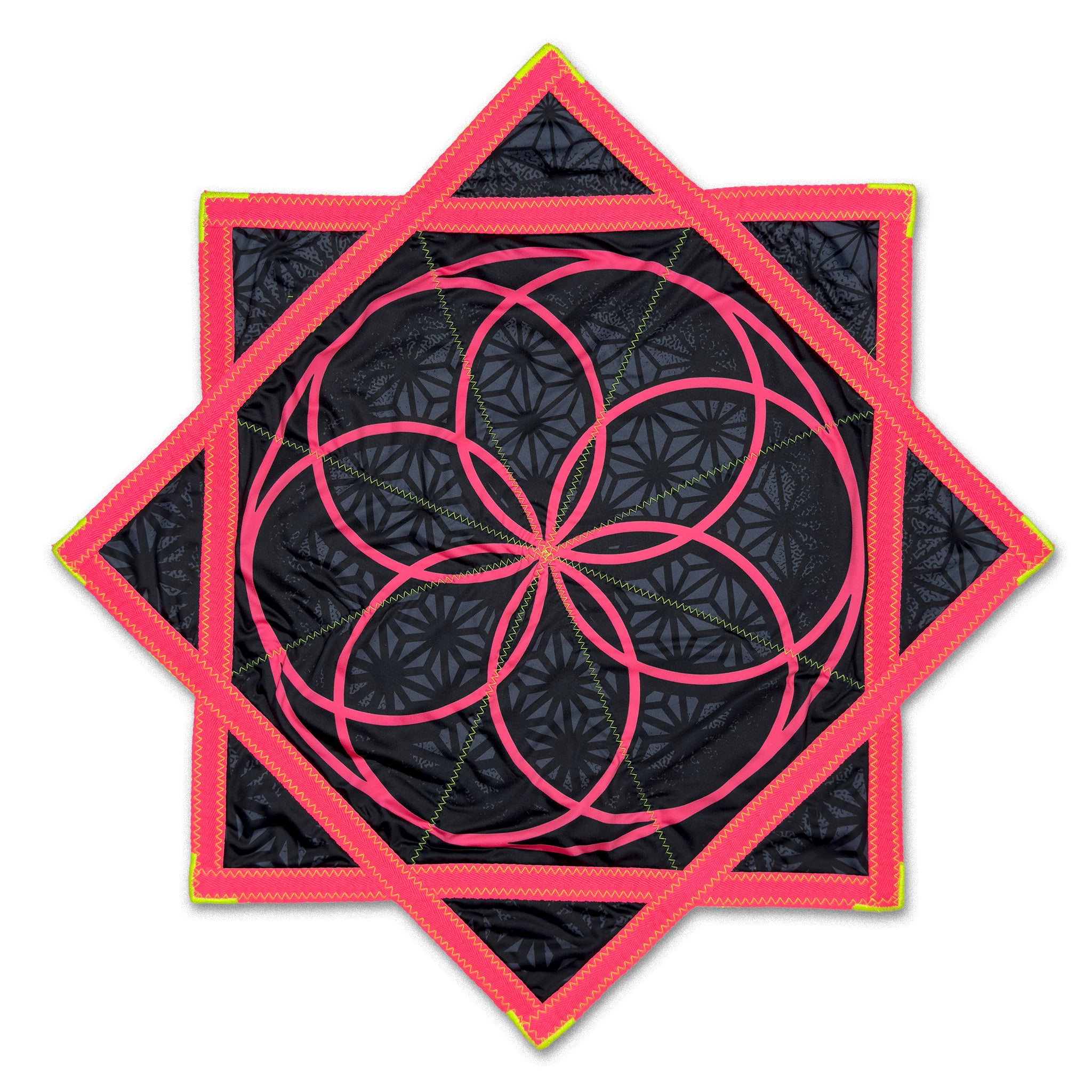 171サイコフラワー Flower of Life - Midnight - UV - Flow Star – First Earth