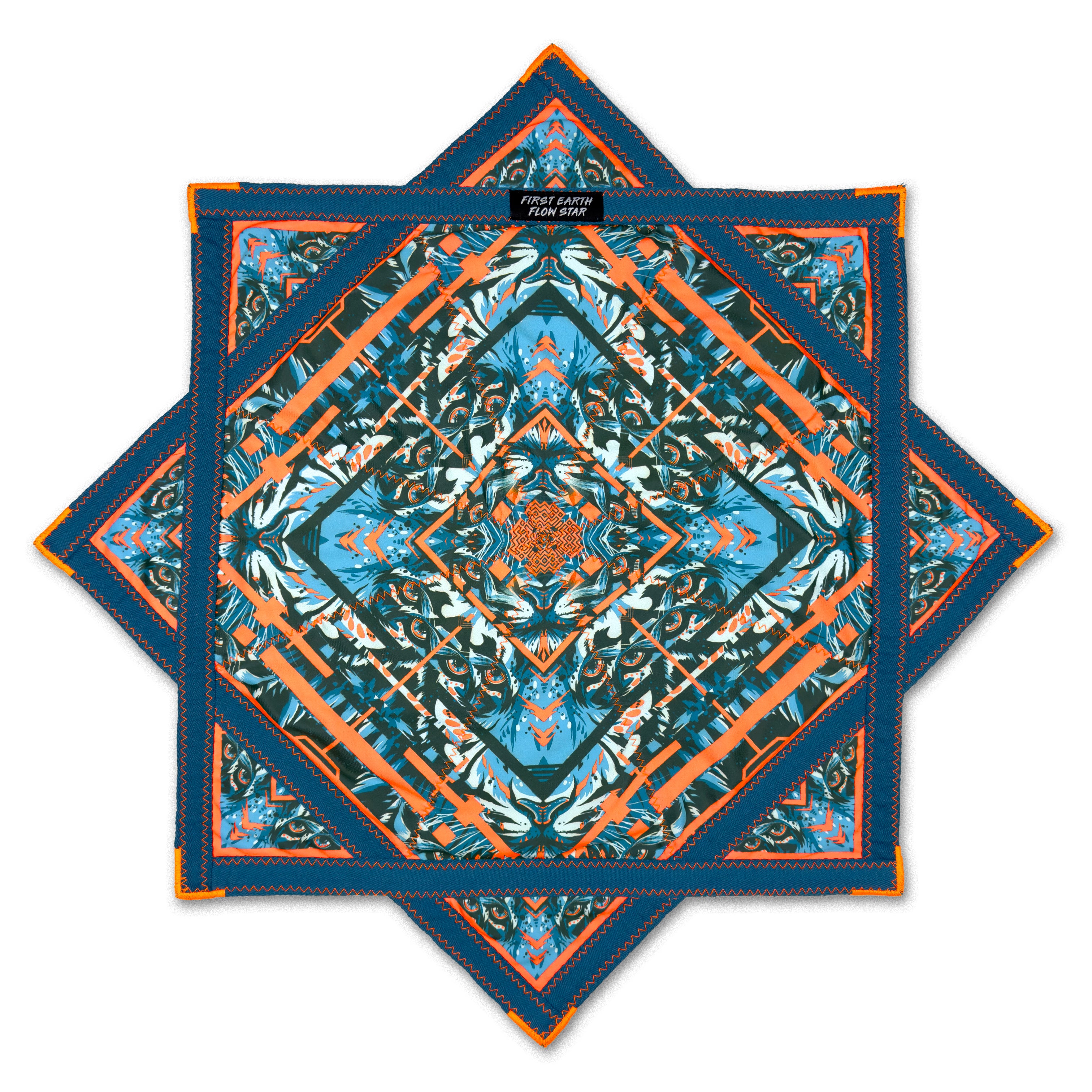Glitch Tiger - Orange - UV - Flow Star – First Earth