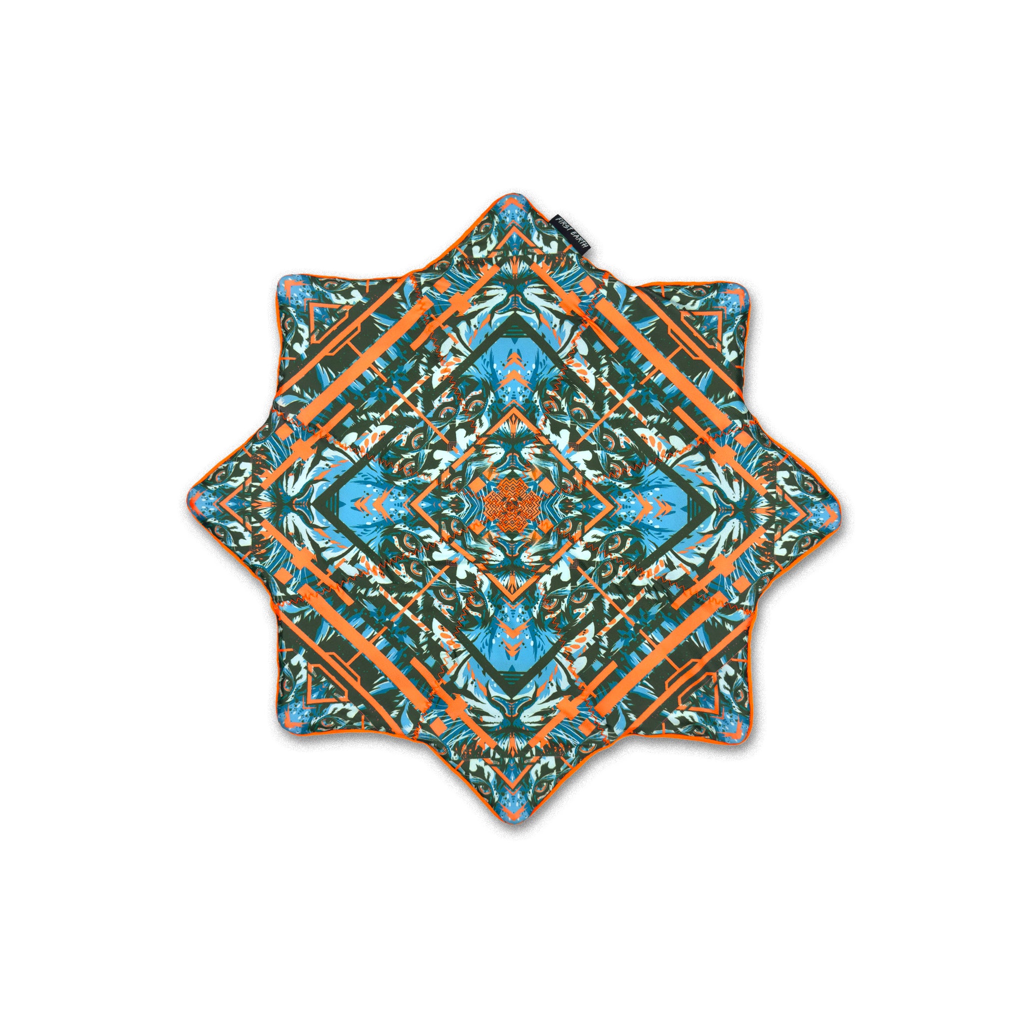 Front of the Glitch Tiger Orange 20 inch UV Flow Star by First Earth