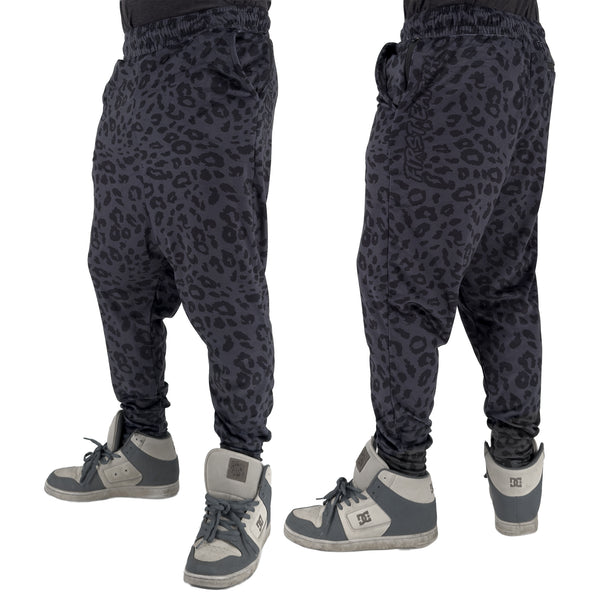 Midnight Cheetah - Velvet Harem Joggers
