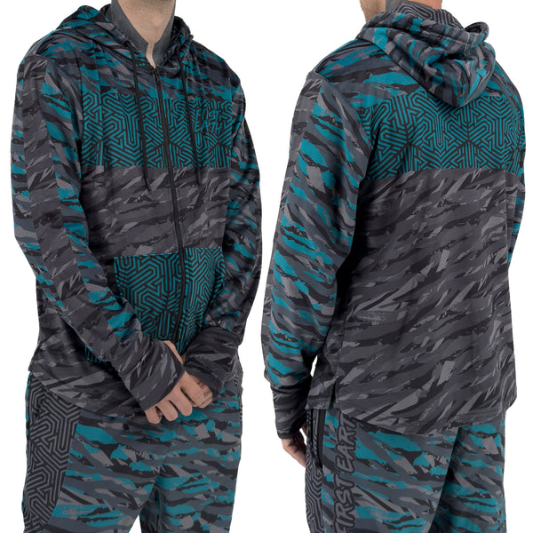 Shadow - Velvet Zip Up Hoodie