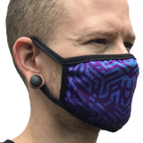 First Earth Labrynth face mask – festival rave accessory