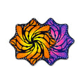 First Earth Liquid Butterfly Juice seamless mini flowstar front and back with butterfly wing artwork