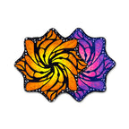 First Earth Liquid Butterfly Juice seamless mini flowstar front and back with butterfly wing artwork