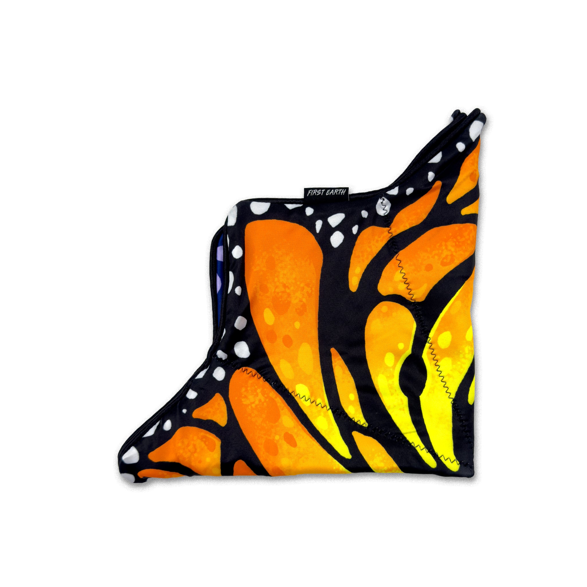 First Earth Liquid Butterfly Juice flowstar folded into quarters showing front artwork and tag