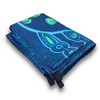 Luna Moth UV Reactive Tapestry by First Earth – luminous moth design for EDM and rave room décor